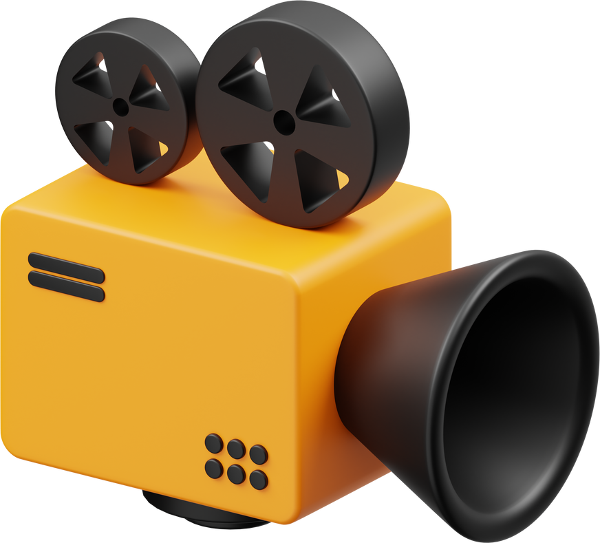 Video Camera 3D Icon