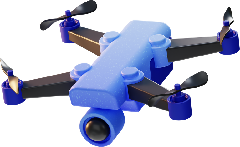 Drone Device Electronic icon 3d illustration